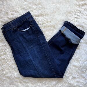 Talbots Simply Flattering 5-Pocket Boyfriend Blue Jeans